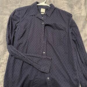 GAP Blue Blouse with Polka Dot Pattern